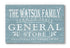 Personalized General Store Sign - Vintage Wall Art for Kitchen or Pantry