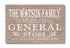 Personalized General Store Sign - Vintage Wall Art for Kitchen or Pantry