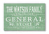 Personalized General Store Sign - Vintage Wall Art for Kitchen or Pantry