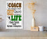 Personalized Gymnastics Coach Gift Plaque - Custom Wood Award for Great Coaches