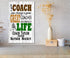 Personalized Hockey Coach Gift Plaque - Custom Wood Award for Great Coaches