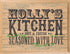 PERSONALIZED Kitchen Sign Wall Art Gift Rustic Seasoned With Love Design