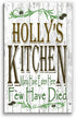 Personalized Kitchen Signs With Custom Name