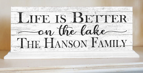 Personalized Lake House Sign Life Is Better On The Lake