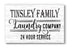 Personalized Laundry Room Sign - Custom Farmhouse Style Decor with Family Name