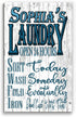 Personalized Laundry Room Signs - Wash Dry Fold - Choose Your Design