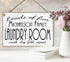 Laundry Room Sign - Personalized Wash Dry Fold Rinse Repeat Custom Name