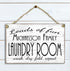 Laundry Room Sign - Personalized Wash Dry Fold Rinse Repeat Custom Name