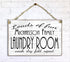 Laundry Room Sign - Personalized Wash Dry Fold Rinse Repeat Custom Name