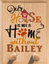 Personalized Leash Holder Sign -