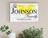 Personalized Lemon Family Name Sign - Custom Farmhouse Decor Gift