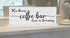 Love Is Brewing Coffee Bar Sign - Personalized Custom Name Coffee Lover Gift