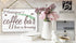 Love Is Brewing Coffee Bar Sign - Personalized Custom Name Coffee Lover Gift