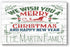 Personalized Merry Christmas Wooden Sign - Custom Family Name Holiday Decoration