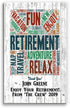 Personalized Retirement Gift Plaque