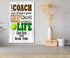 Tennis Coach Gift Plaque - Personalized Custom Wood Award