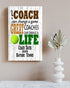 Tennis Coach Gift Plaque - Personalized Custom Wood Award