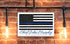 Personalized Thin Blue Line Flag Sign - Police & Law Enforcement Gift - Solid Wood