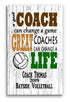 Volleyball Coach Gift Plaque - Personalized Custom Wood Award