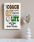 Volleyball Coach Gift Plaque - Personalized Custom Wood Award