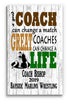 Wrestling Coach Gift Plaque - Personalized Custom Wood Award
