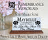 Personalized Dog Memorial Stone Plaque - You Left Paw Prints On Our Hearts