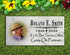 Memorial Stone with Photo - A Life That Touches Others - Personalized Marble