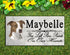 Pit Bull Memorial Stone - Personalized Marble Dog Grave Marker
