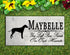 Rhodesian Ridgeback Memorial Stone - Custom Personalized Marble Marker