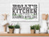 Seasoned With Love Kitchen Sign with Custom Name - Solid Wood - 16.5 x 10.5in