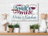 Save Water Drink Wine Sign - Personalized Custom Name Wine Bar or Kitchen Decor