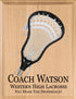 Signable Lacrosse Coach Gift Plaque - Team Signed Custom Wood Award