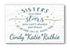 Sister Gift Sign Sisters are Like Stars Personalized
