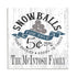 Snowballs For Sale Christmas Sign - Personalized Custom Name Vintage Holiday Decoration