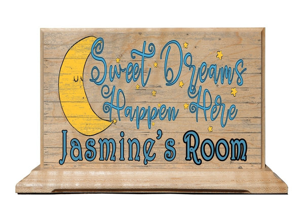 Sweet Dreams Happen Here Sign Child's Bedroom Decoration