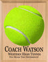 Signable Tennis Coach Gift Plaque - Team Signed Custom Wood Award