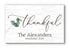 Thankful Sign - Personalized Custom Family Name Farmhouse Wall Art
