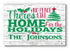 Christmas Sign - No Place Like Home For The Holidays - Personalized Large Wood