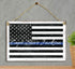 Thin Blue Line Flag Sign - Personalized Name Gift for Police or Law Enforcement