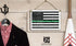 Thin Green Line Flag Sign - Personalized Name Gift for Military Family