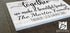 Together We Make A Beautiful Family Sign - Personalized with Names Custom Wood