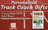 Personalized Track & Field Coach Gift Plaque - Custom Wood Award for Great Coaches