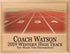 Signable Track Coach Gift Plaque - Team Signed Custom Wood Award