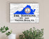 Virginia Home Sign - Personalized Family Name & Established Date - Custom Wood