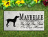 Vizsla Memorial Stone - Custom Personalized Marble Grave Marker
