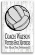 Volleyball Coach Gift Personalized SIGNABLE Great Coaches Gifts