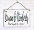 Wedding Sign Gift With Names and Established Date