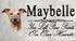 Whippet Memorial Stone - Custom Personalized Marble Grave Marker