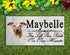 Whippet Memorial Stone - Custom Personalized Marble Grave Marker