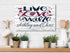 Live Love Wine Sign - Personalized Custom Name Wine Lover Gift for Kitchen or Home